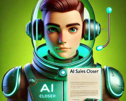 DALL·E-2025-02-03-11.08.12-A-3D-animated-AI-character-named-ZANE-an-AI-Sales-Closer.-The-character-is-a-futuristic-astronaut-wearing-a-green-and-teal-space-suit-with-a-transpar